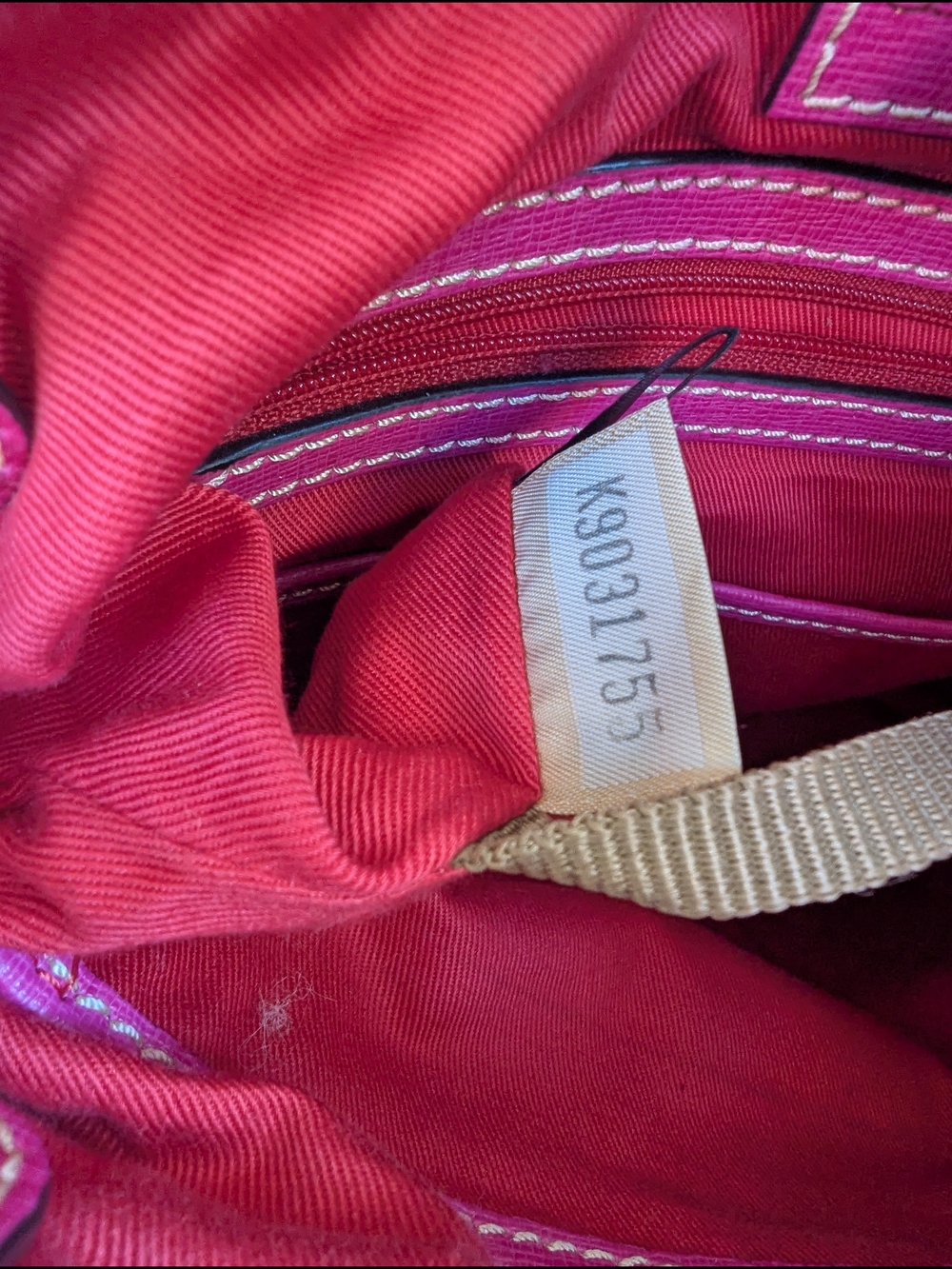 Dooney & Bourke Pink Canvas Shoulder Bag - Picture 13 of 14